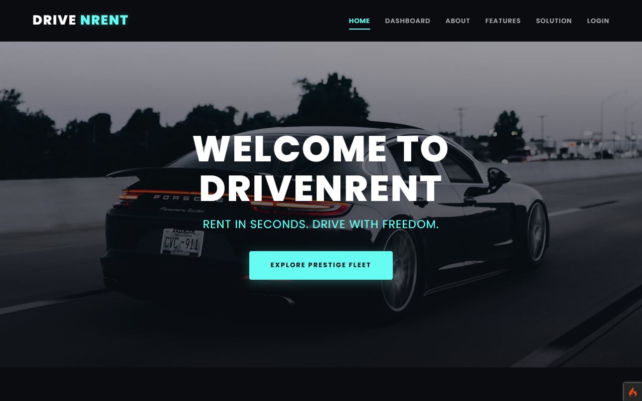 Drive N Rent website home page